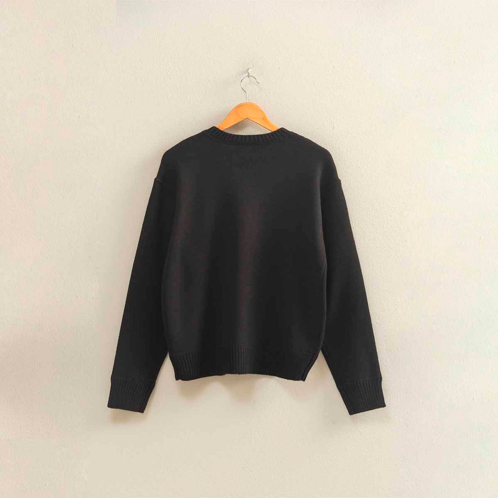 Sueter Negro Cuello Redondo