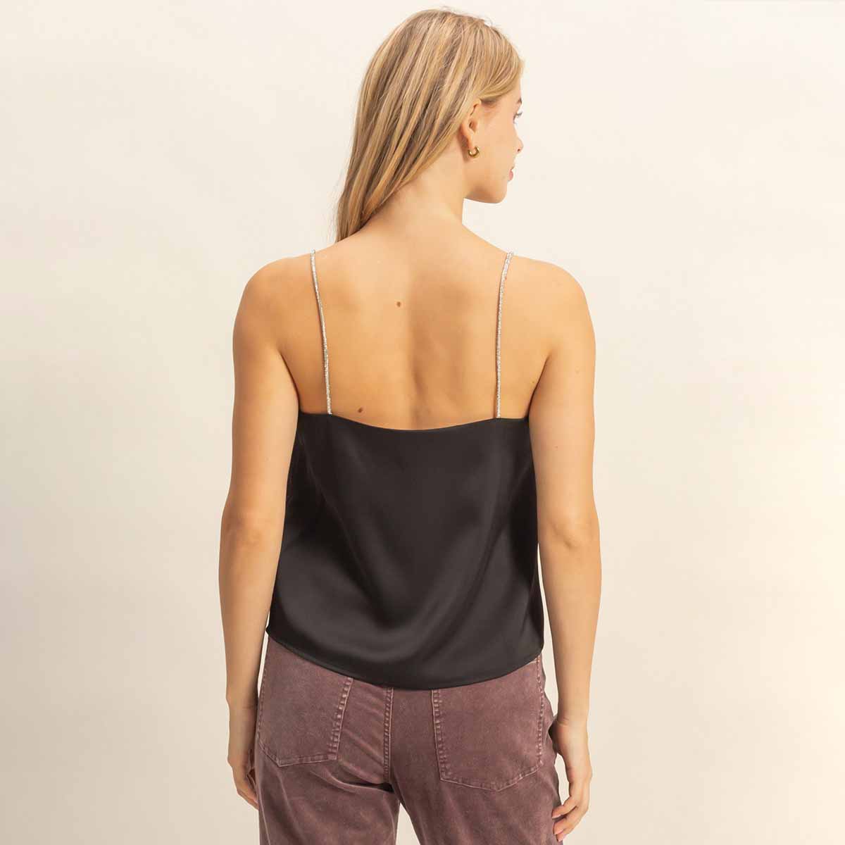 Blusa Negra Satin