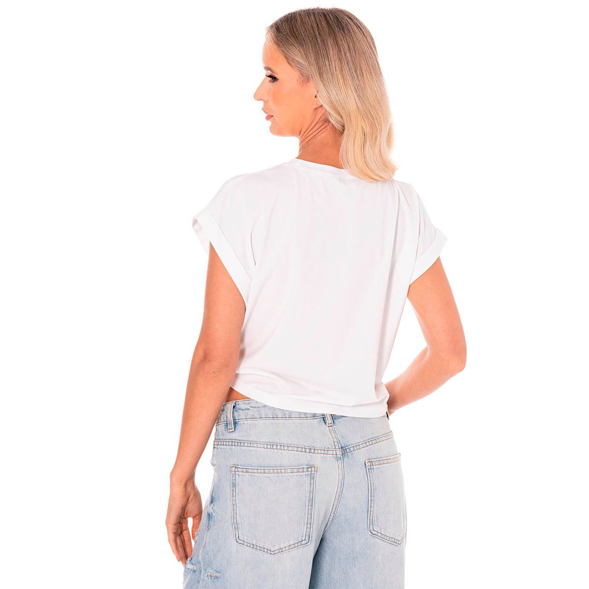 Blusa Blanca con Estampado