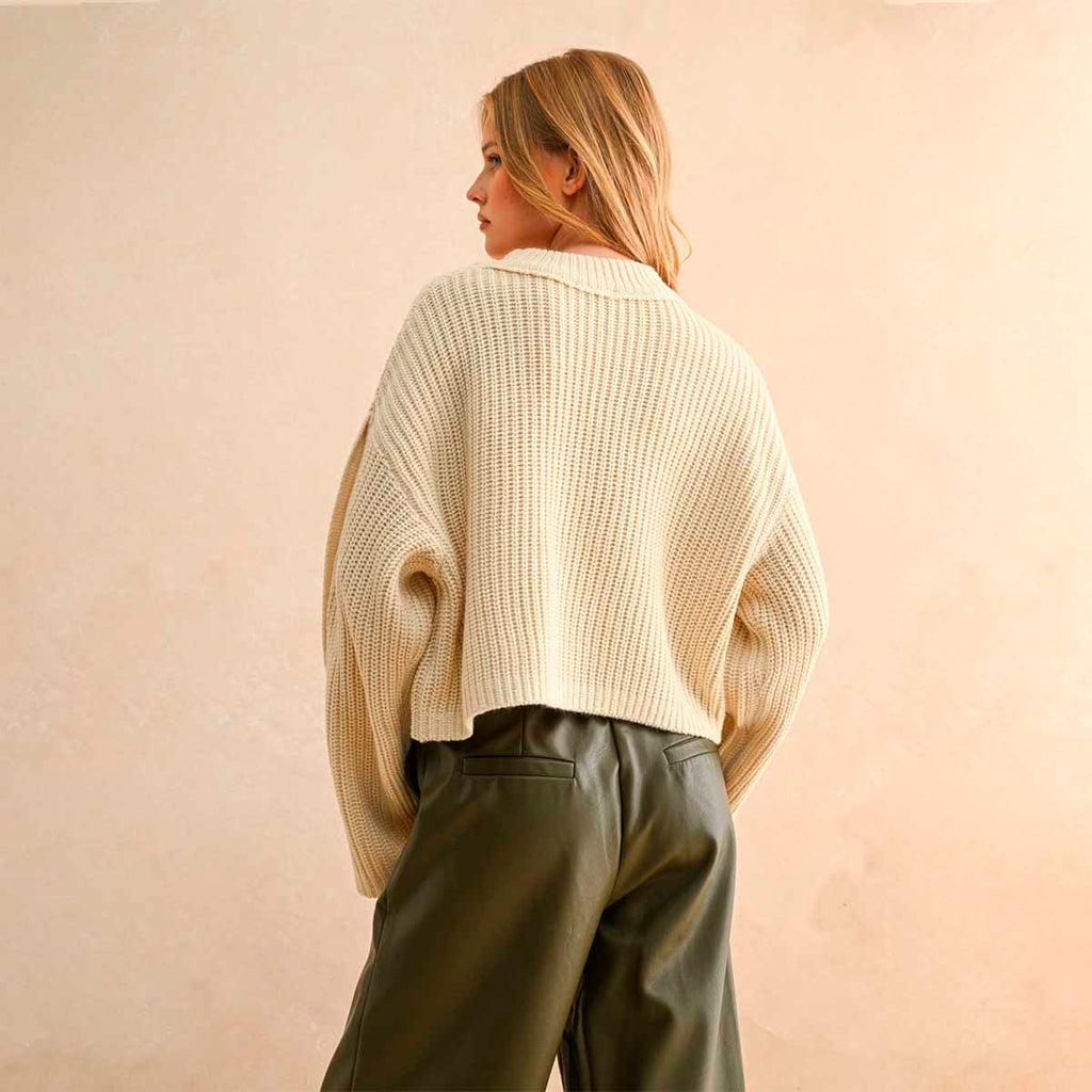 Sueter Beige de Punto