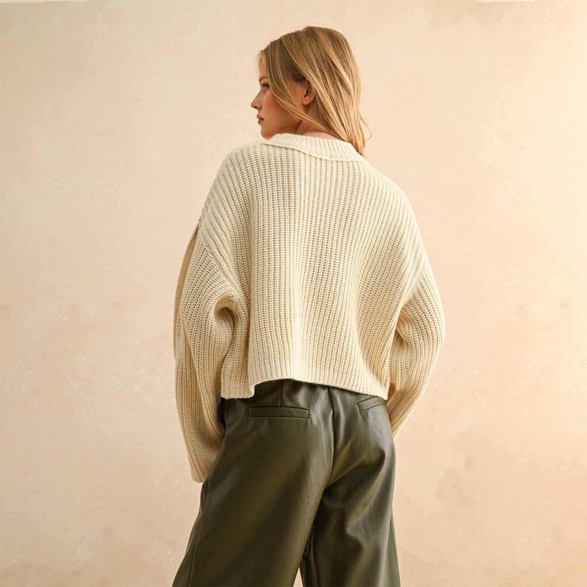 Sueter Beige de Punto