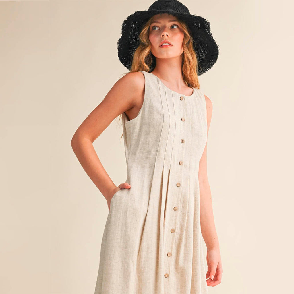 Vestido Beige Largo