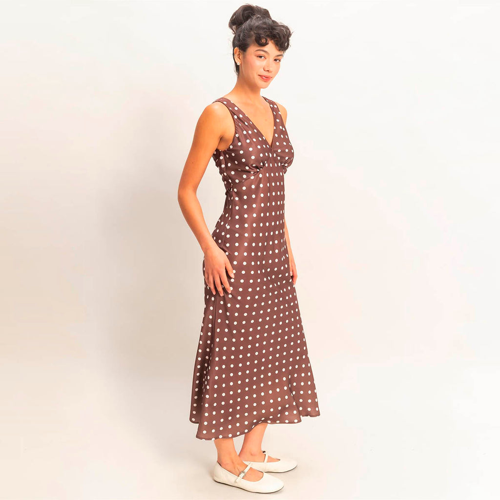Vestido Cafe con Estampado