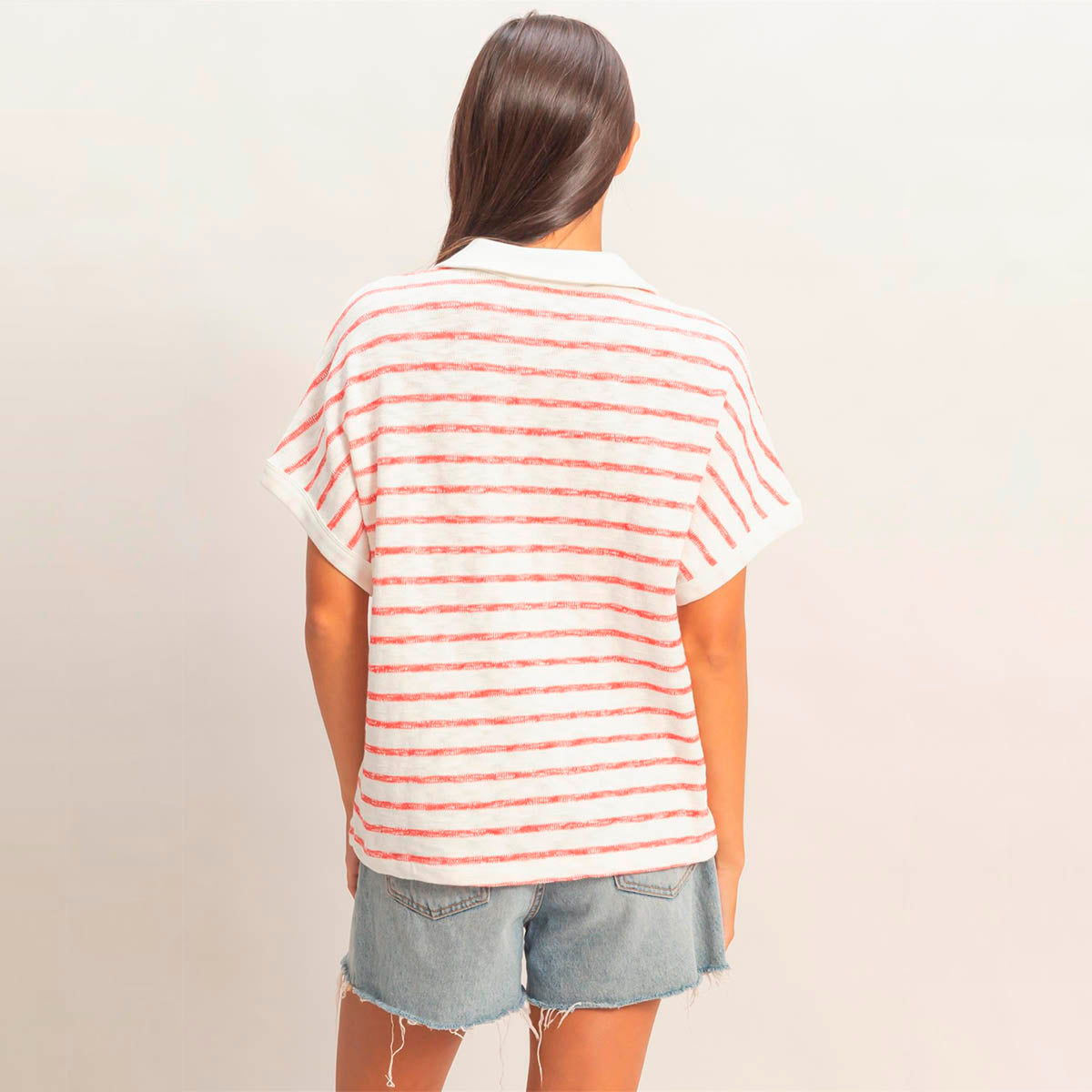 Blusa Blanca con Rayas