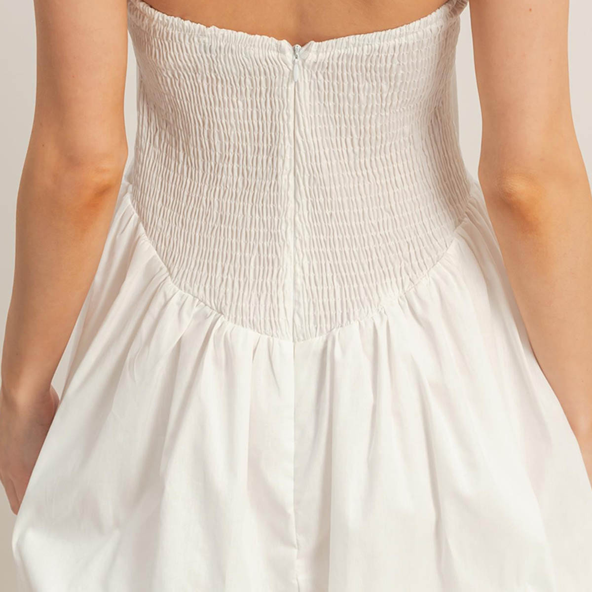 Vestido Blanco Globo
