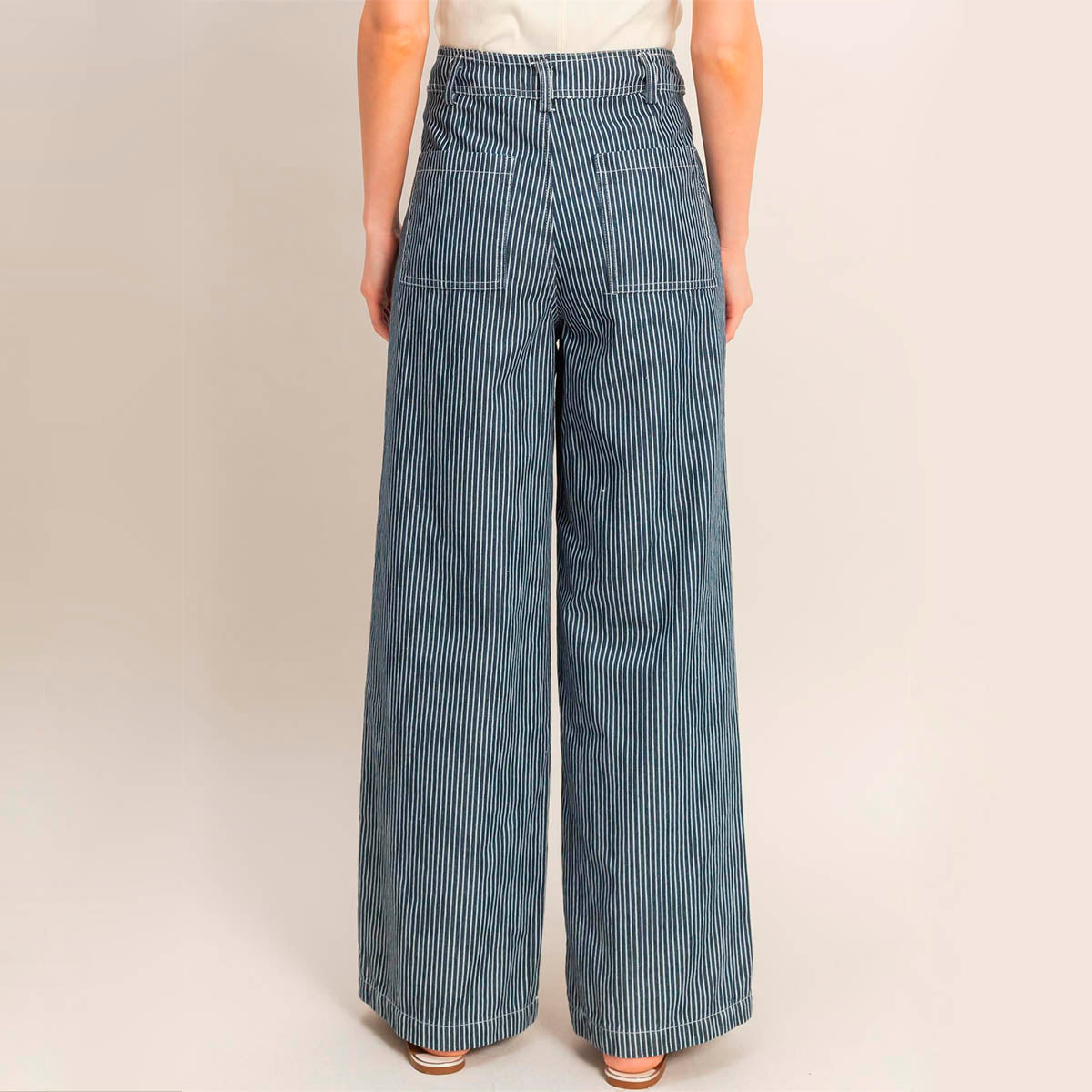 Pantalon Marino de Rayas