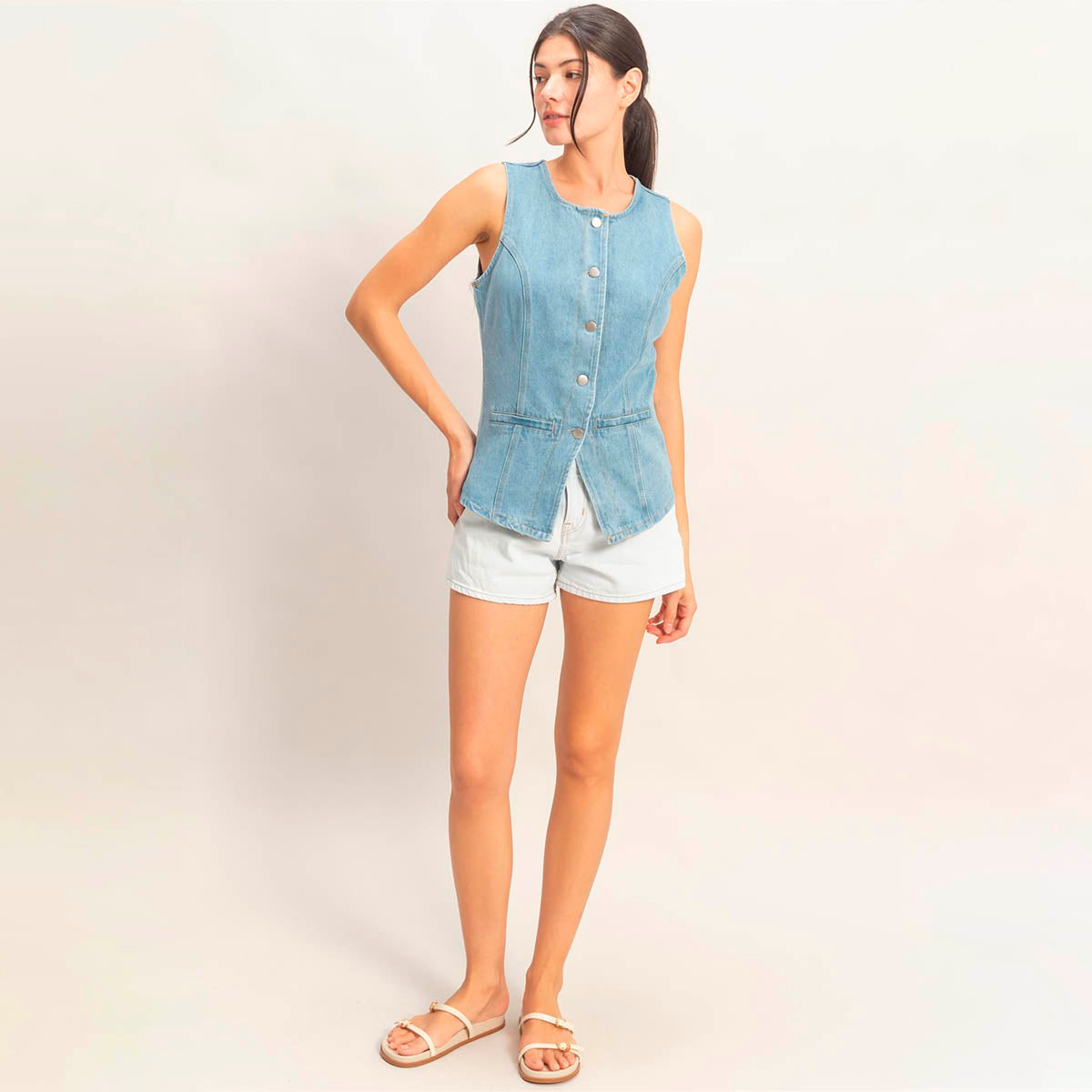 Blusa Azul de Mezclilla