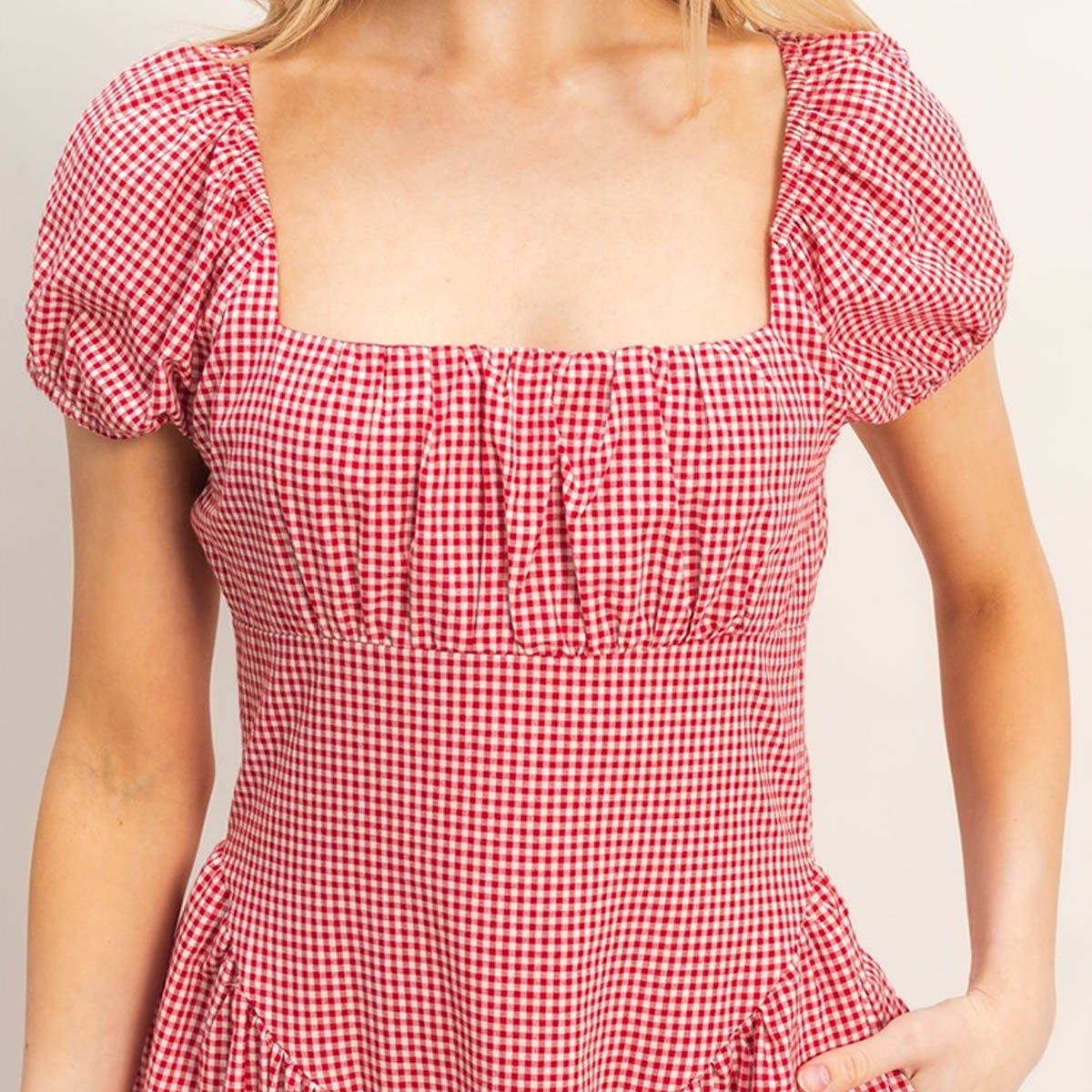 Vestido Rojo a Cuadros