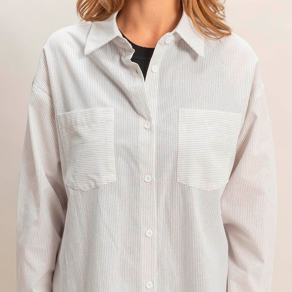 Camisa Blanco a Rayas