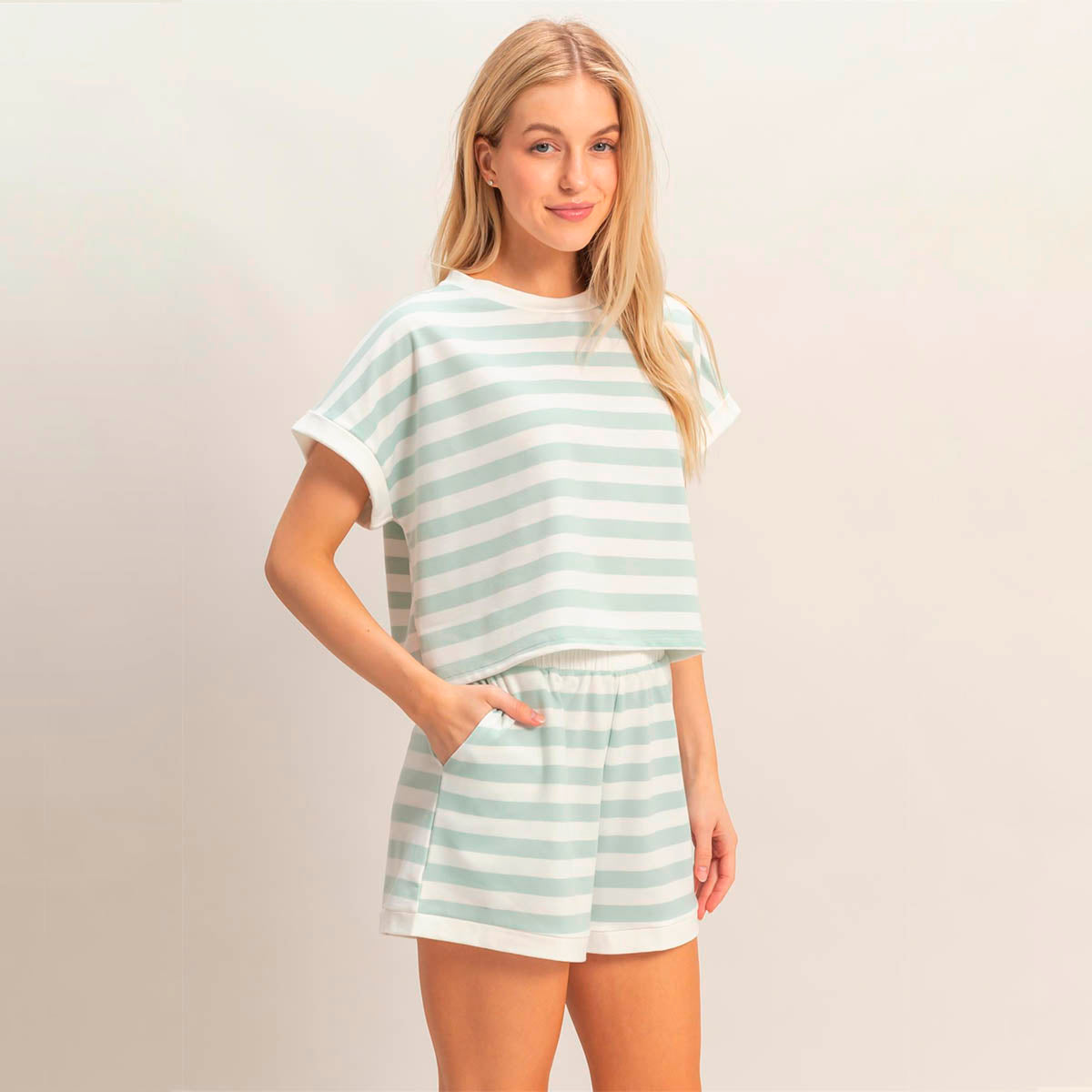 Set Menta de Rayas