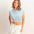 Blusa Azul de Rayas