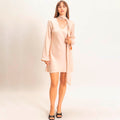 Vestido Beige Satin