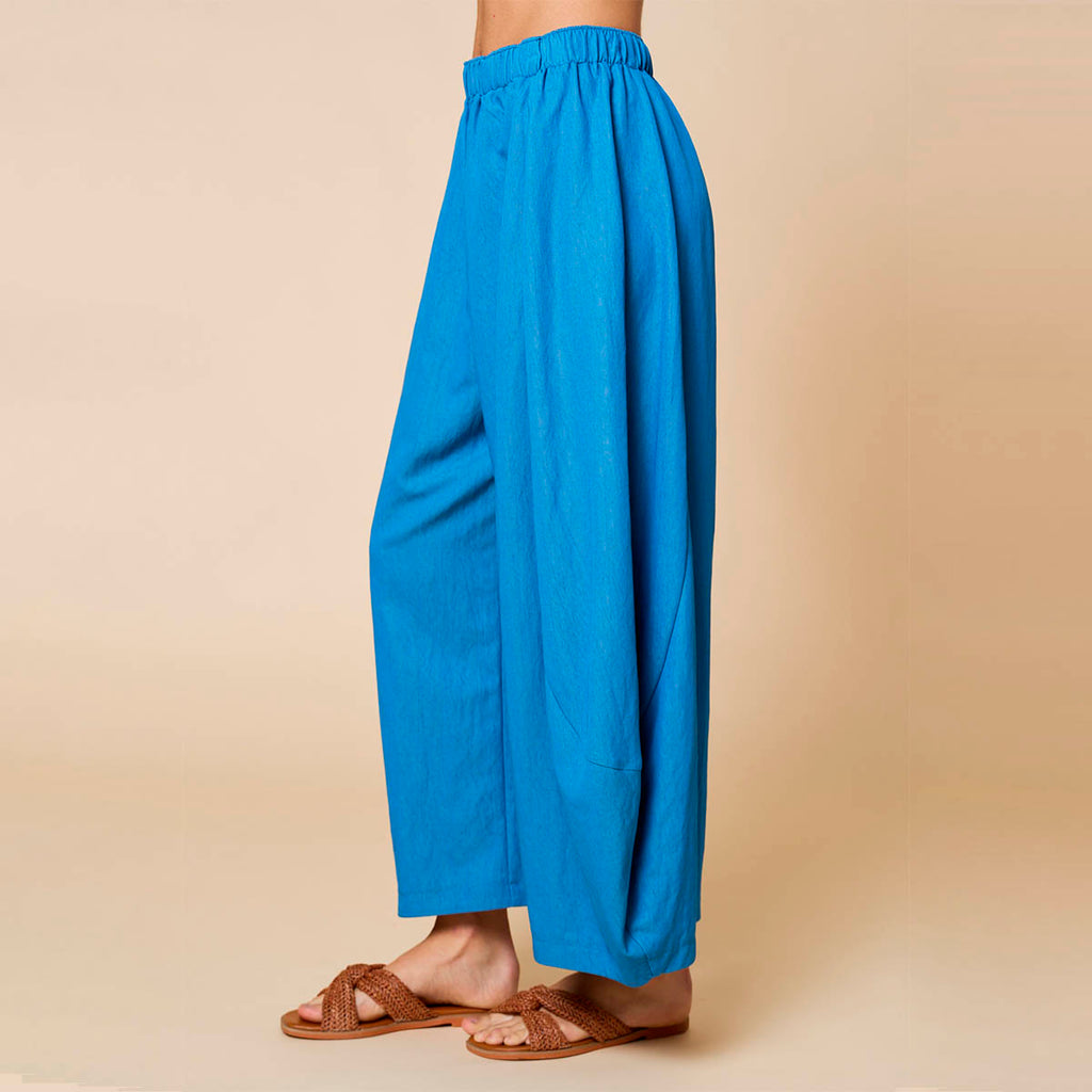 Pantalon Azul Abullonado