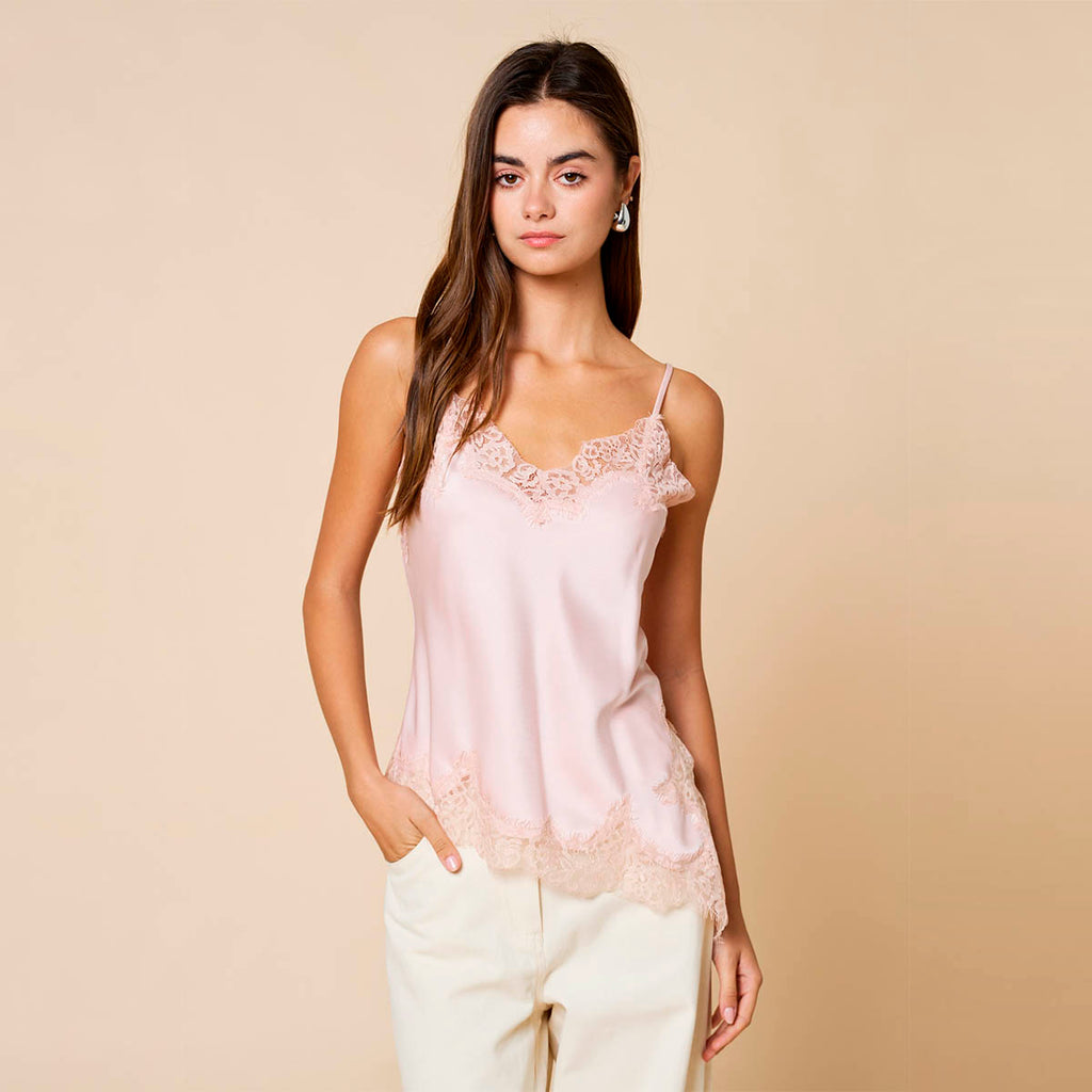 Blusa Rosa Asimetrica