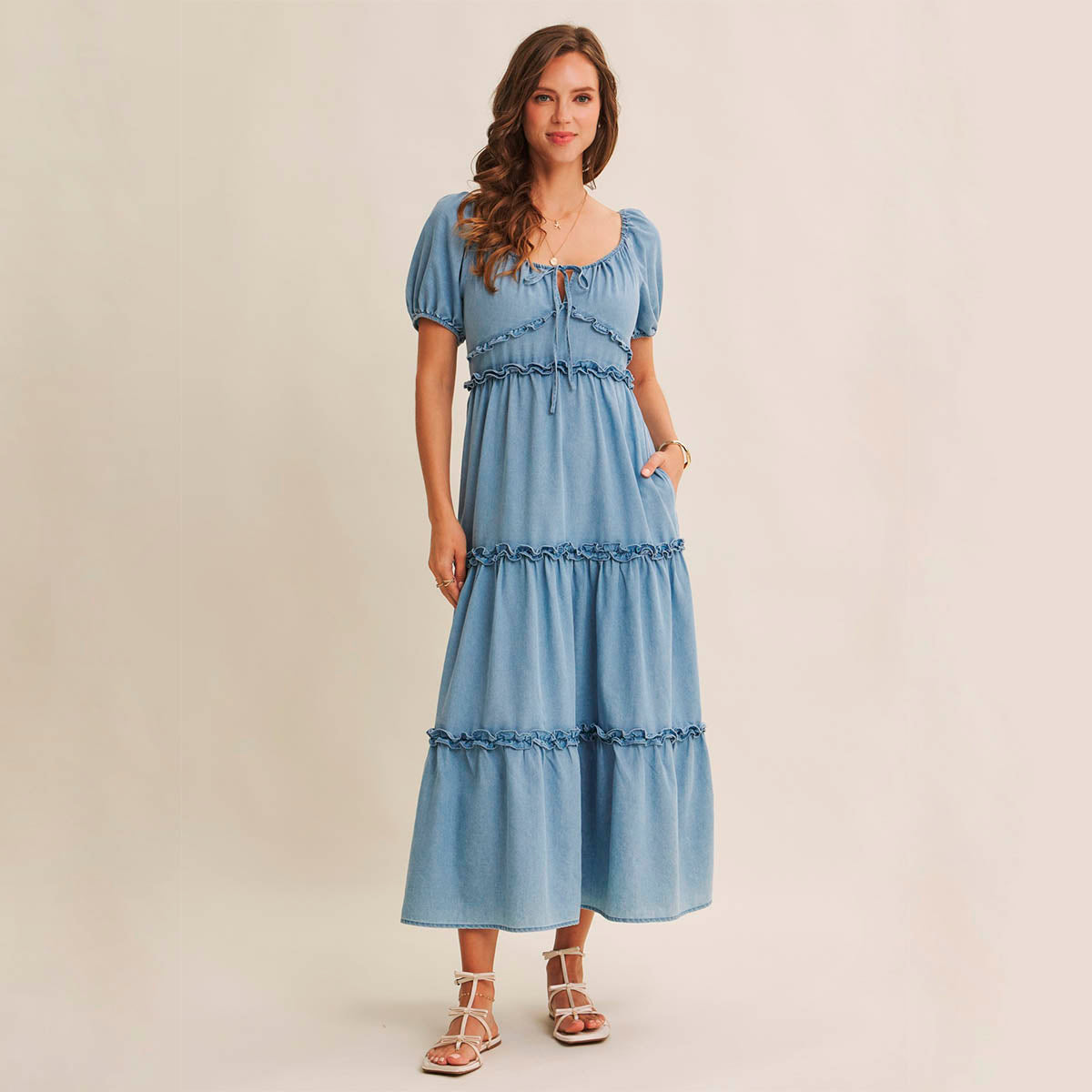 Vestido Azul Largo