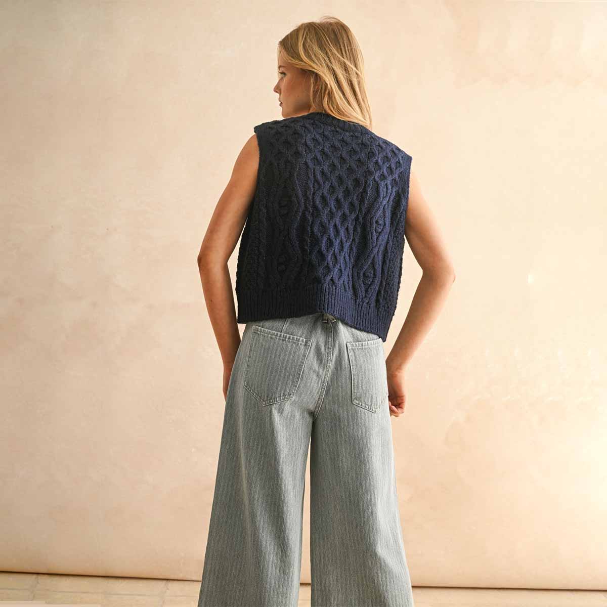 Blusa Marino con Moños