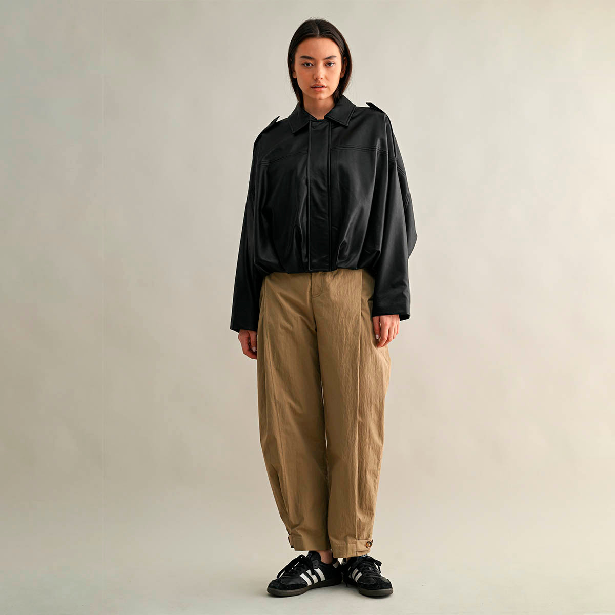 Pantalon Taupe Ancho