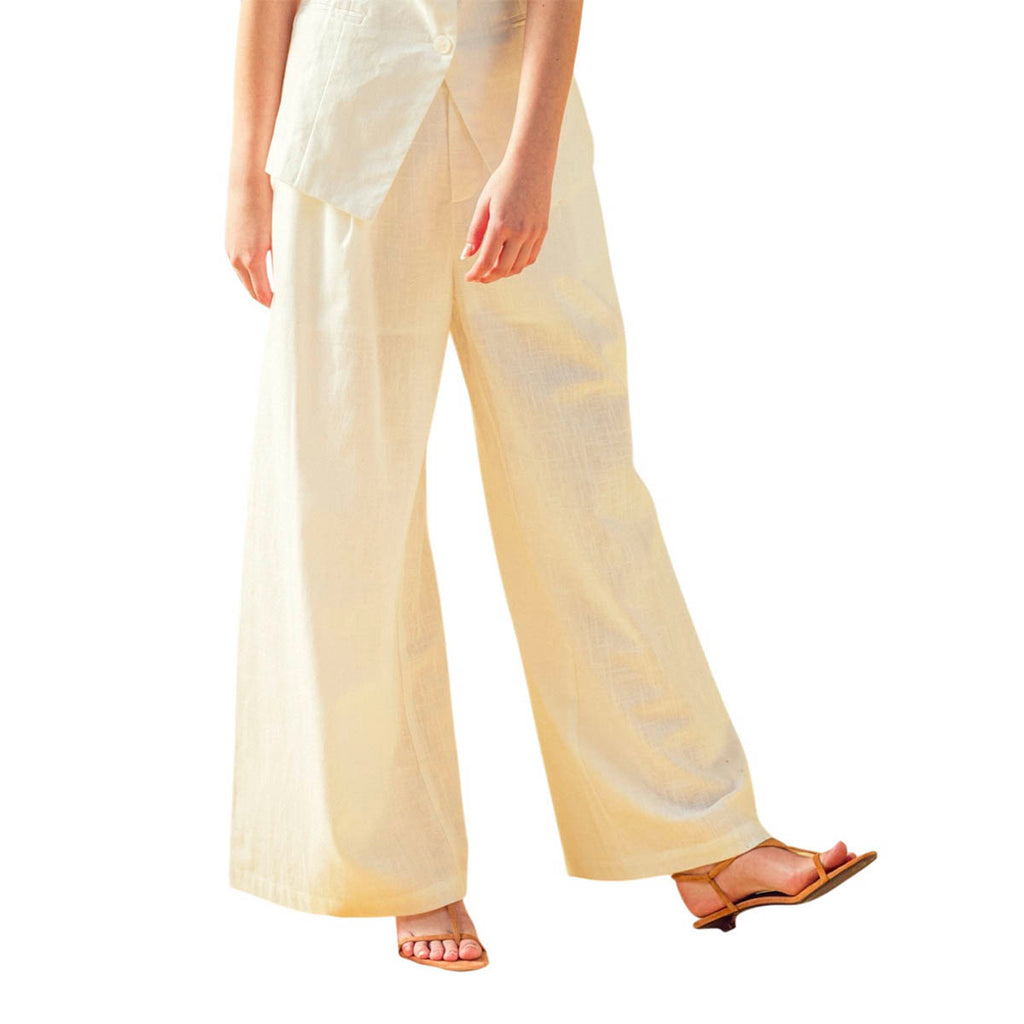 Pantalon Blanco Liso