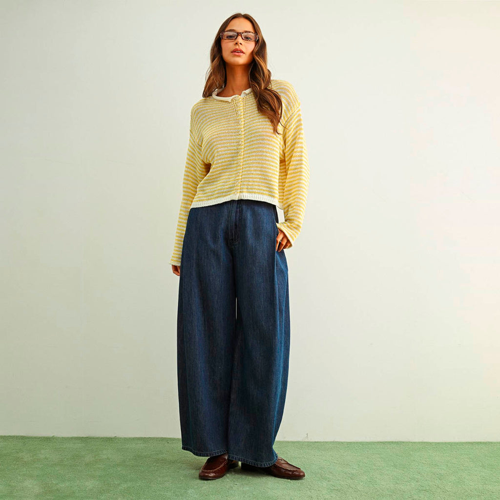 Pantalon Azul Pierna Ancha