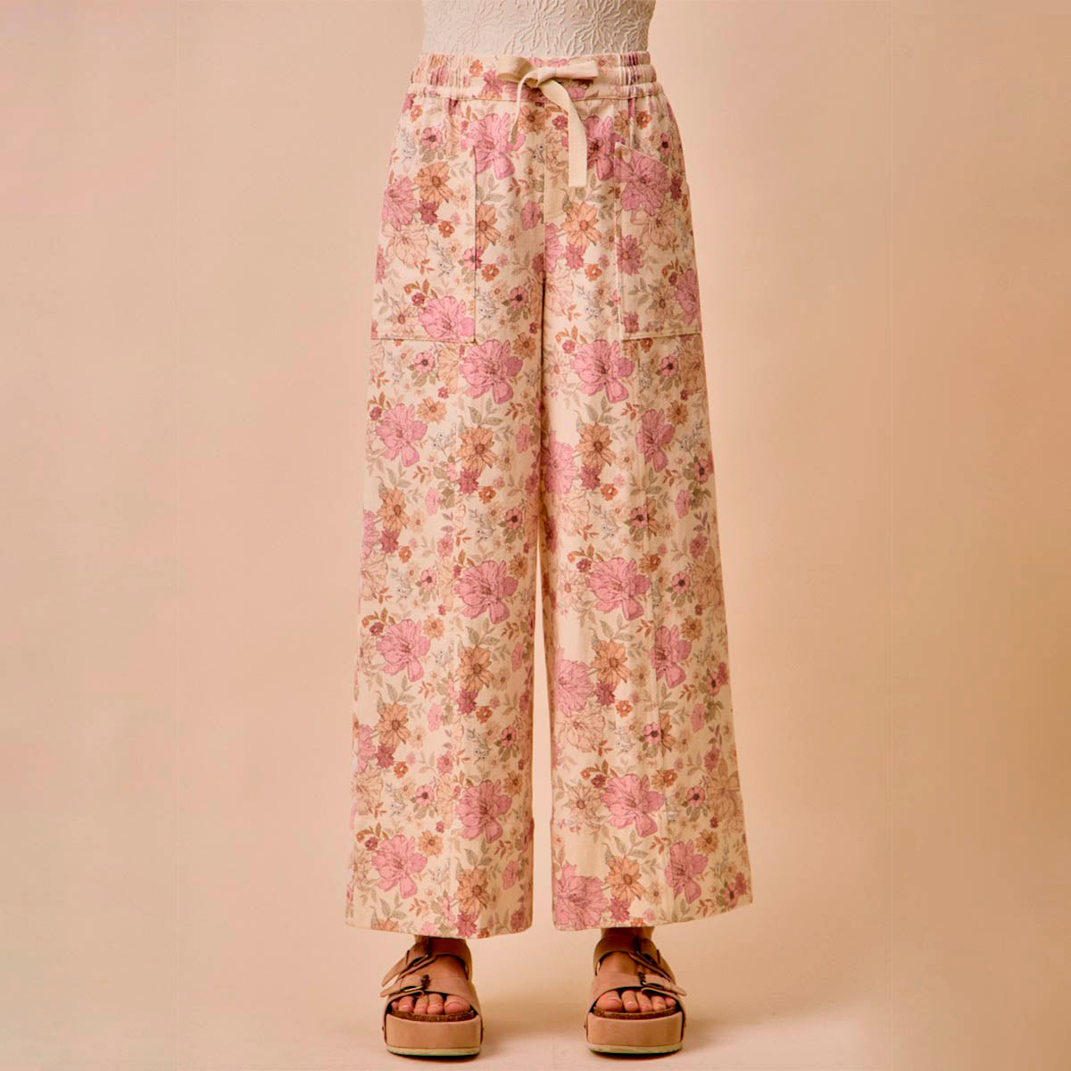 Pantalon Ancho con Estampado