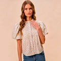Blusa Blanca con Estampado