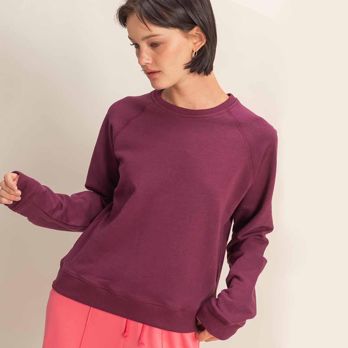 Sudadera Morada Casual