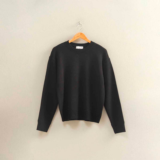 Sueter Negro Cuello Redondo