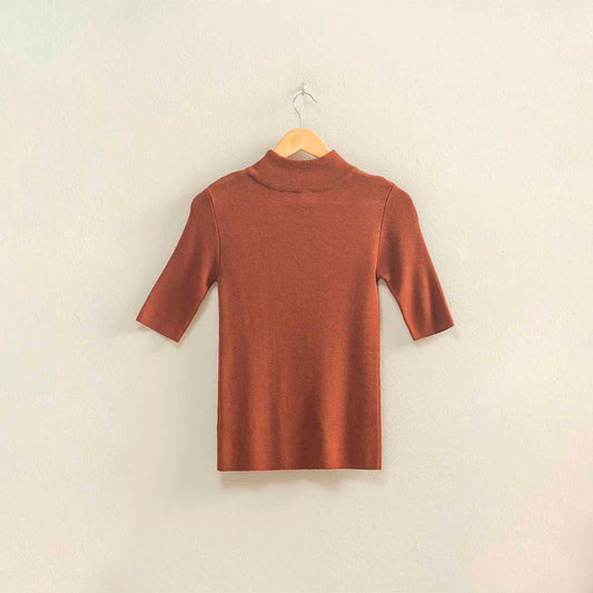 Blusa Cafe Cuello Alto