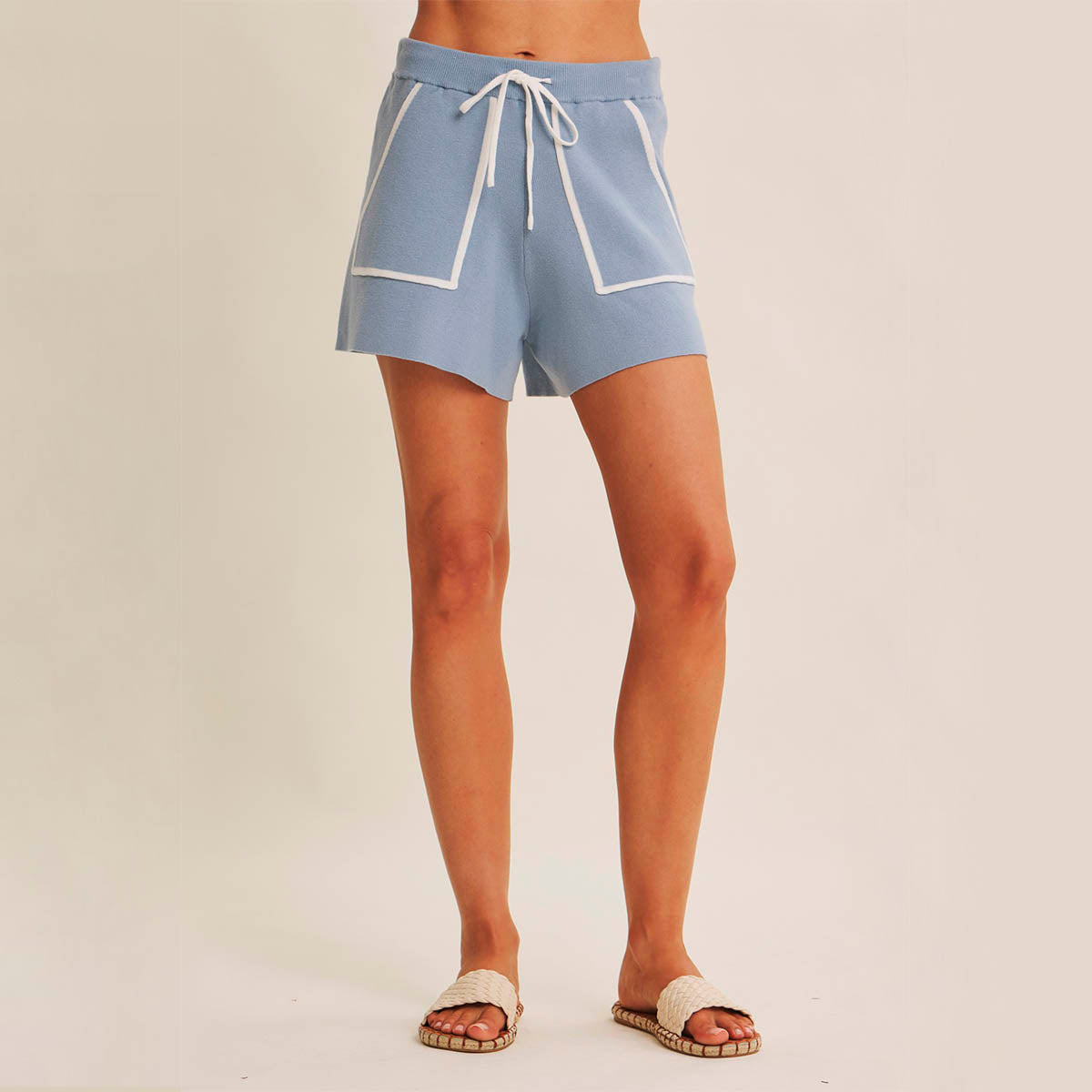 Short Azul de Punto