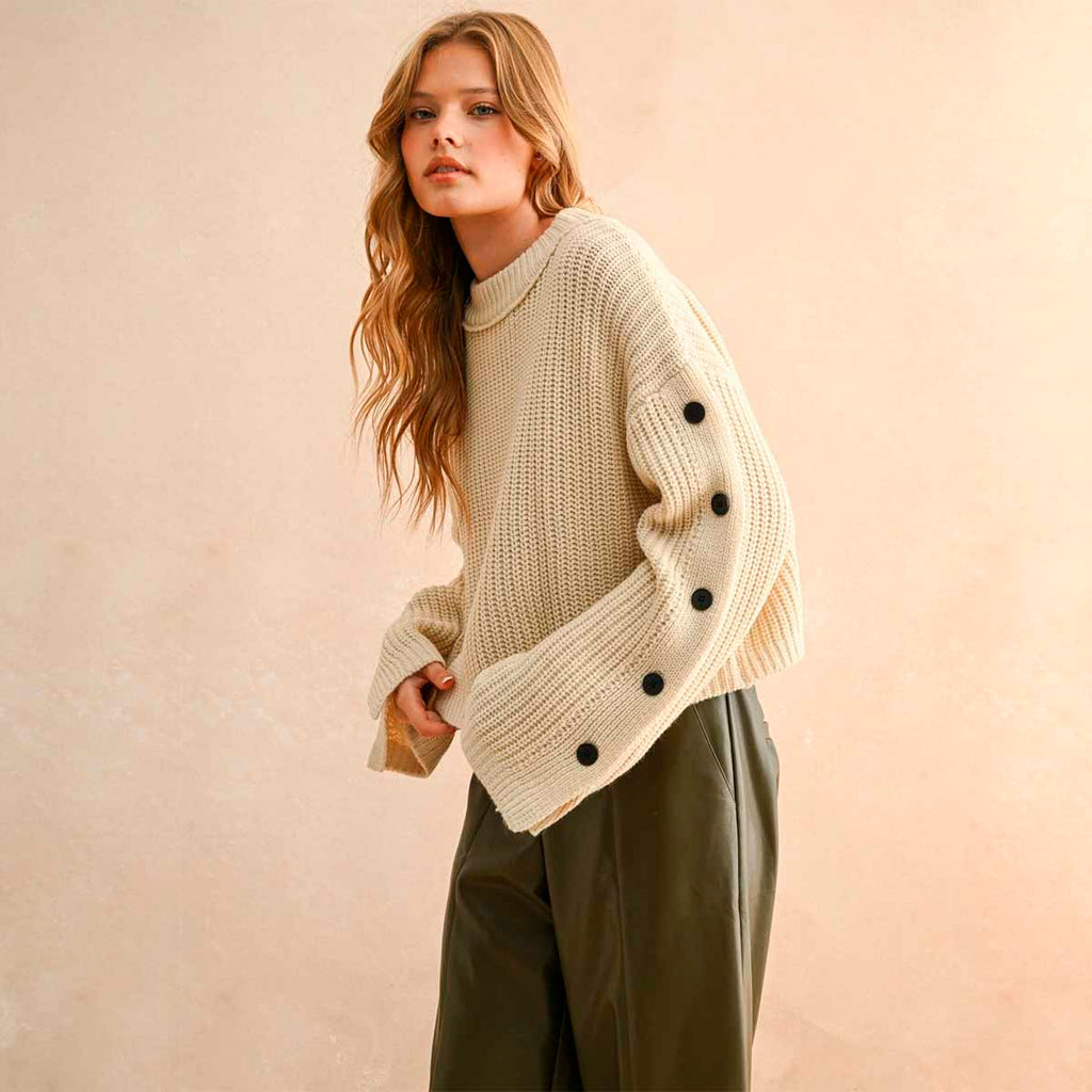 Sueter Beige de Punto