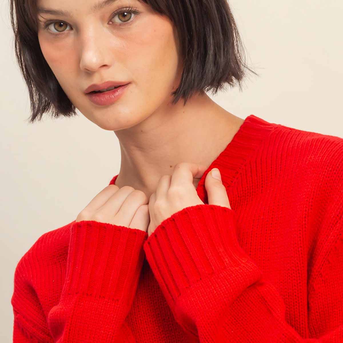 Sueter Rojo de Punto