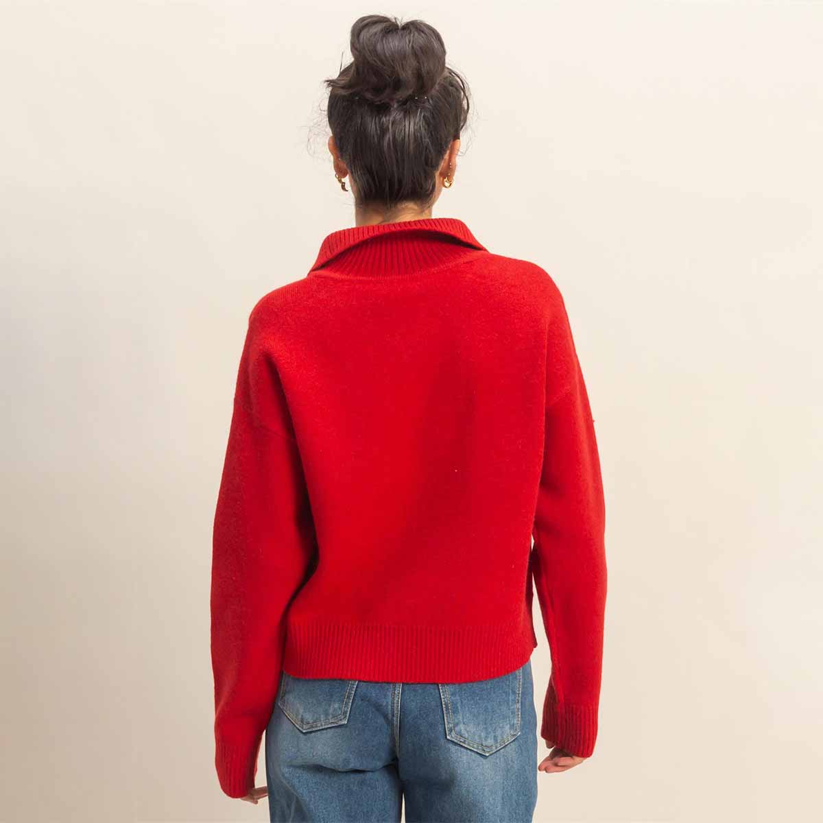 Sueter Rojo de Punto