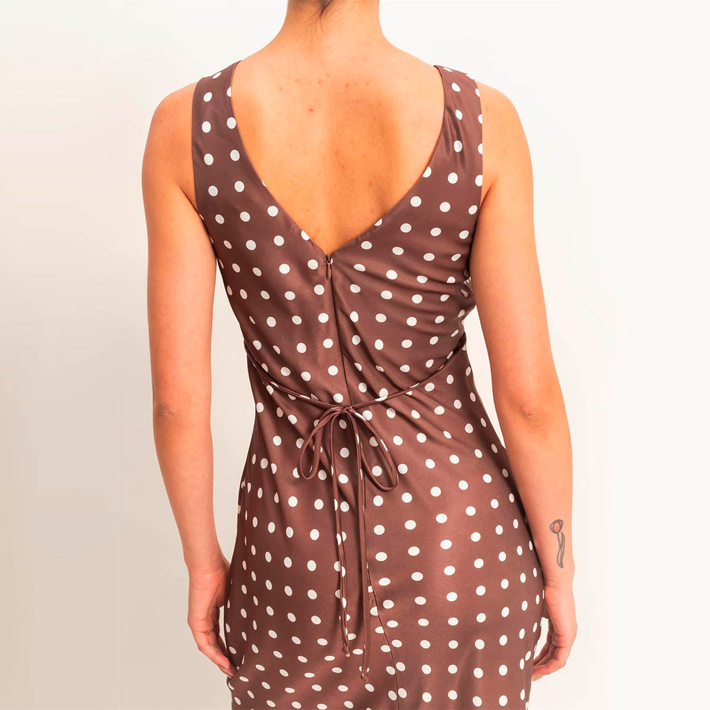 Vestido Cafe con Estampado