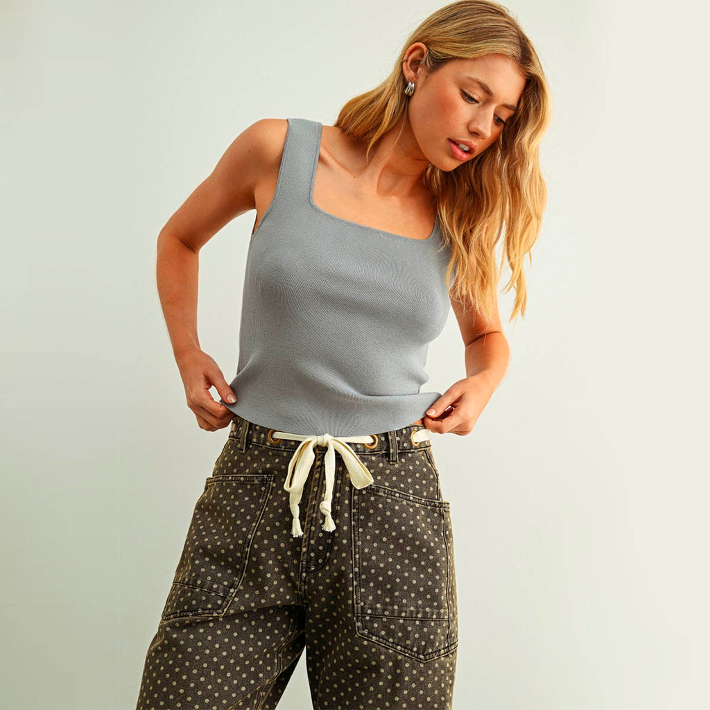 Blusa Azul de Tirantes