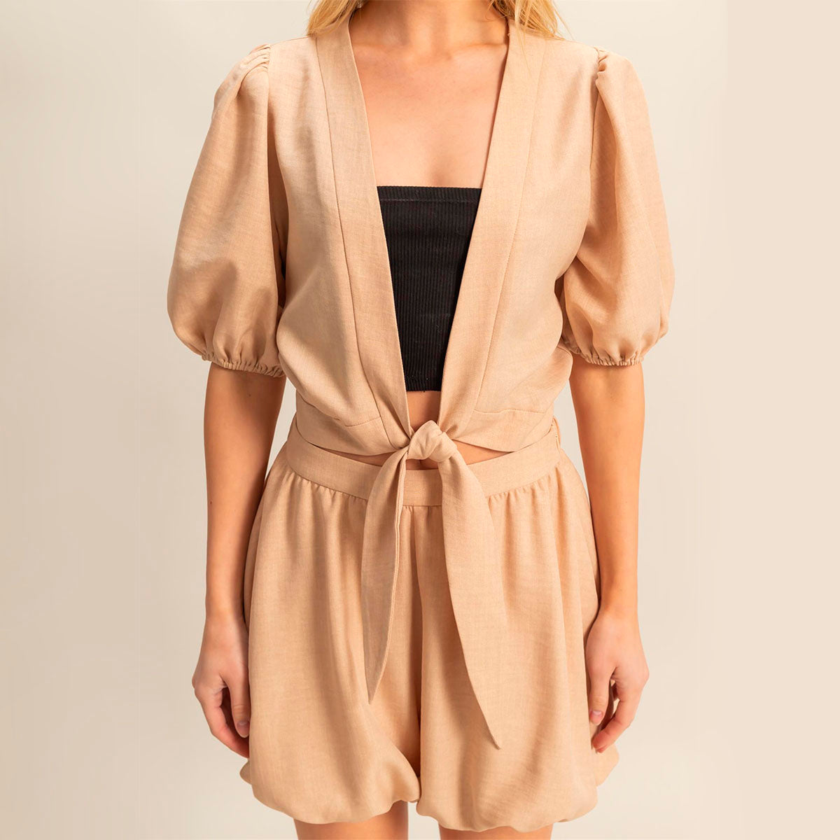 Set Beige Abullonado