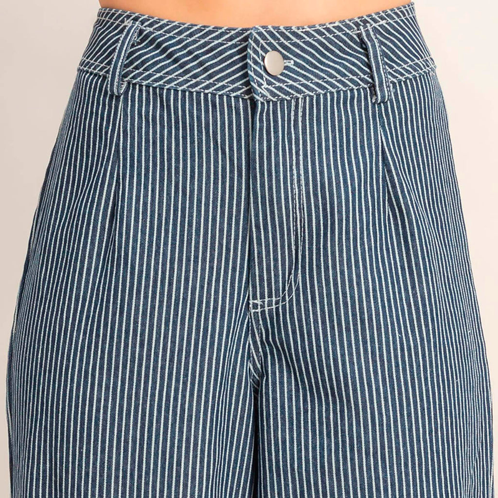 Pantalon Marino de Rayas