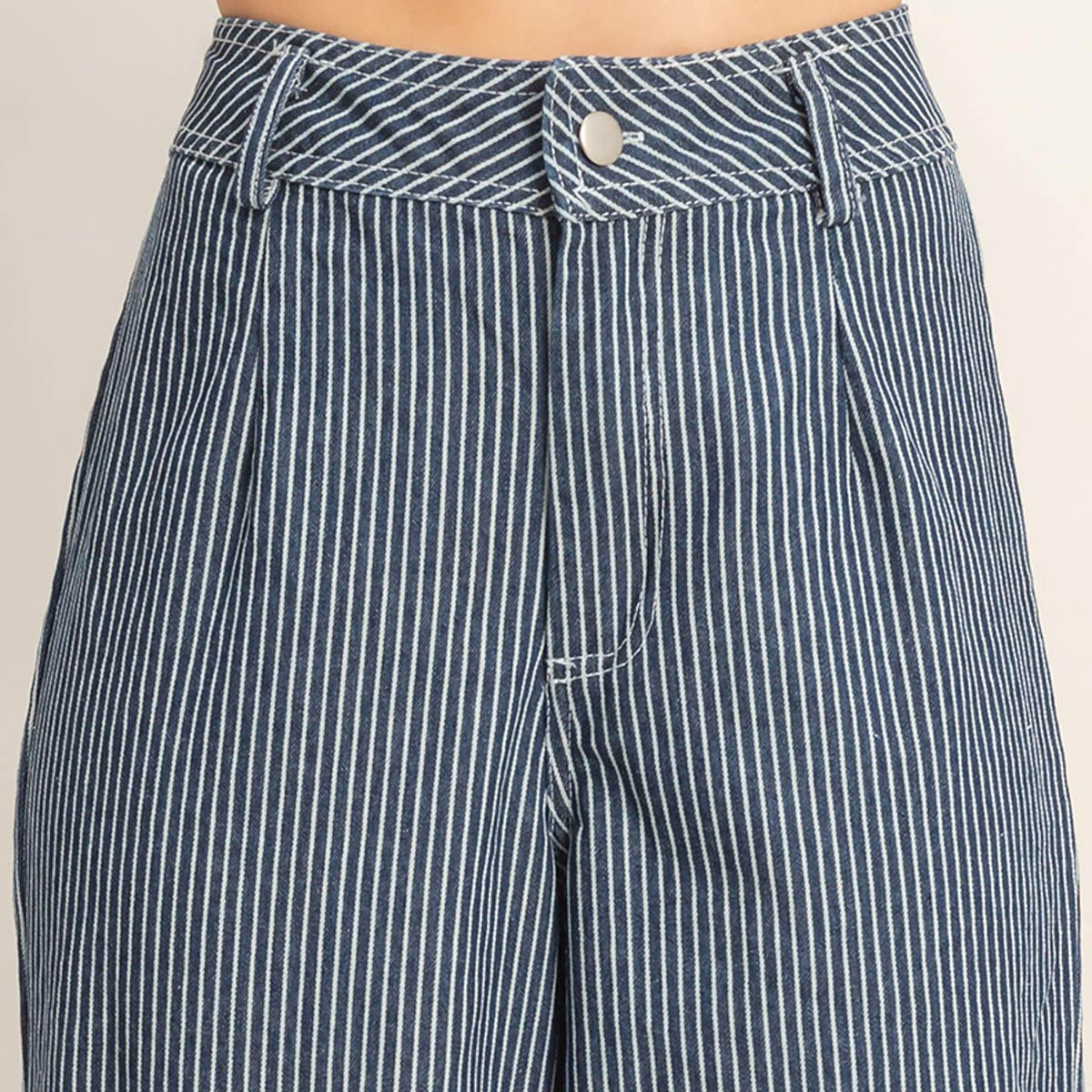 Pantalon Marino de Rayas