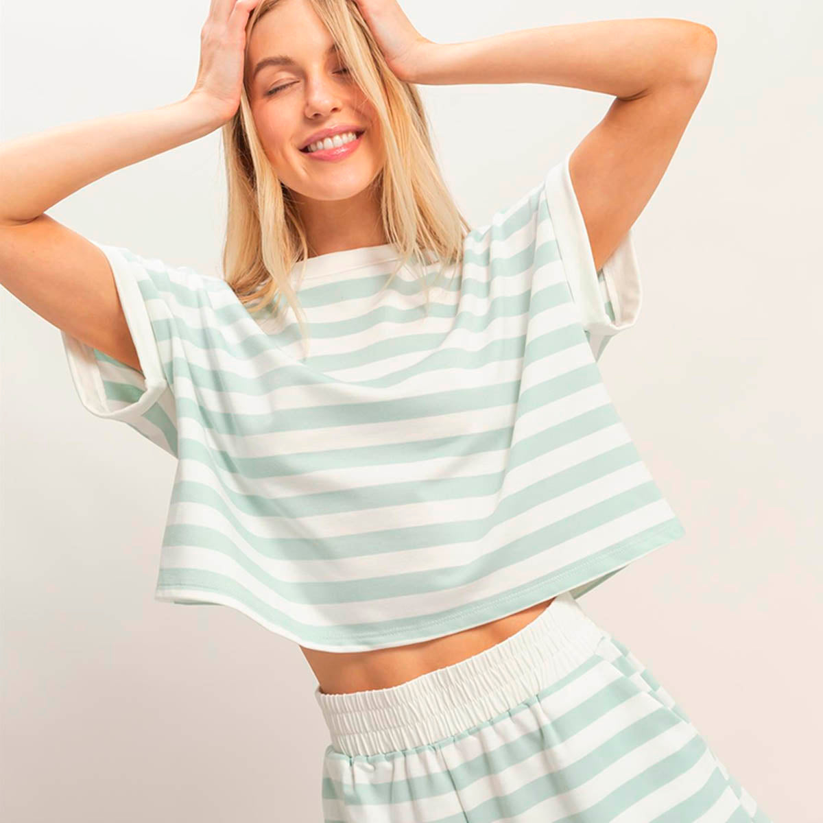 Set Menta de Rayas