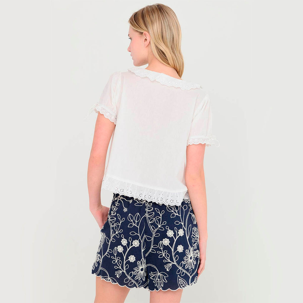 Blusa Blanca con Detalle