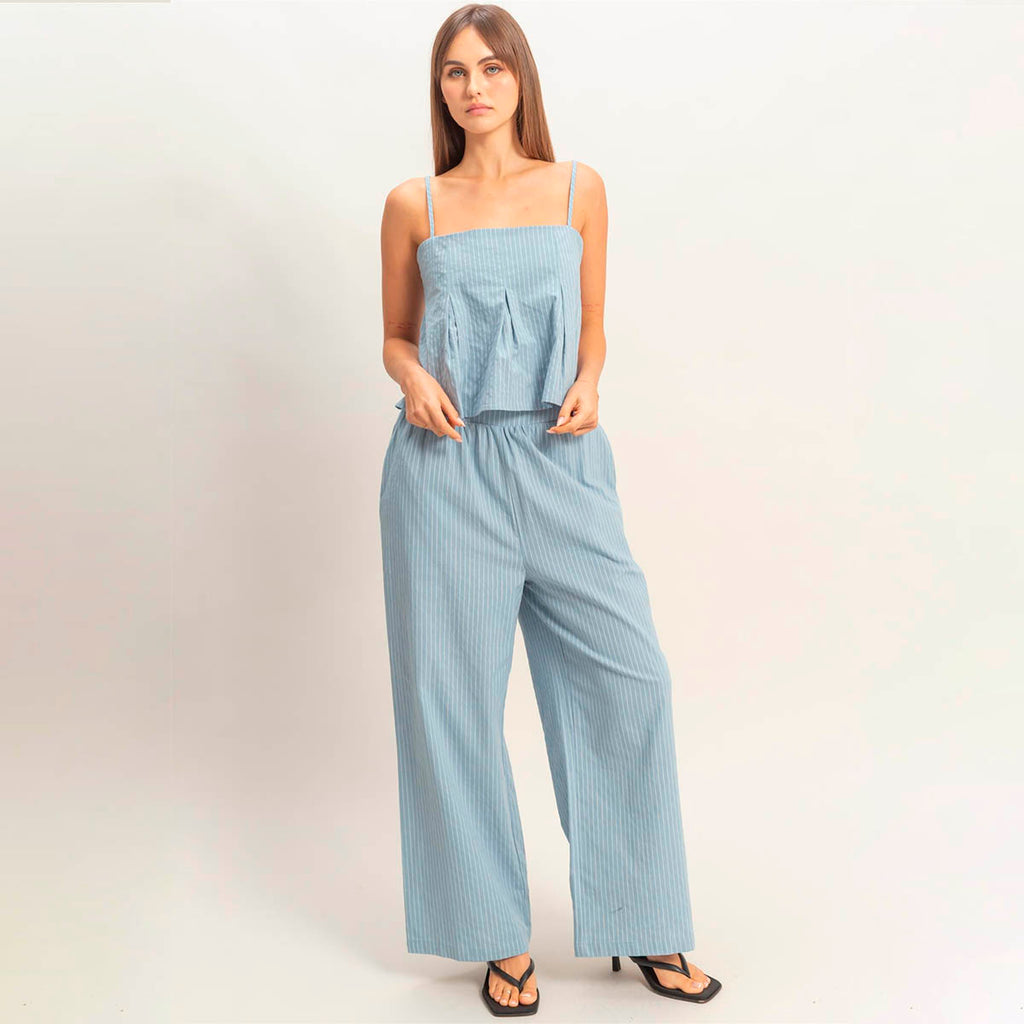 Set Azul de Rayas