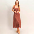 Vestido Cafe con Estampado