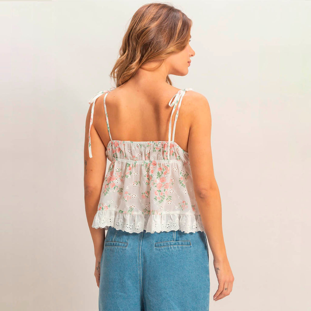 Blusa Rosa con Estampado