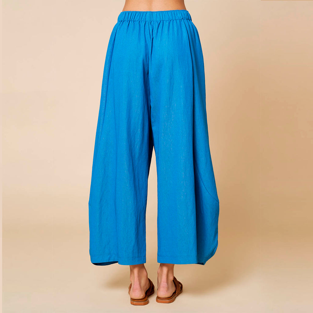 Pantalon Azul Abullonado