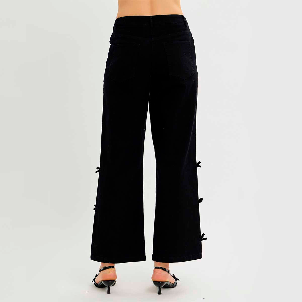 Jeans Negro con Detalles