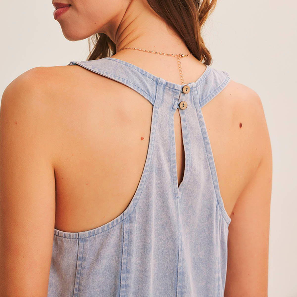 Jump Suit Azul Mezclilla