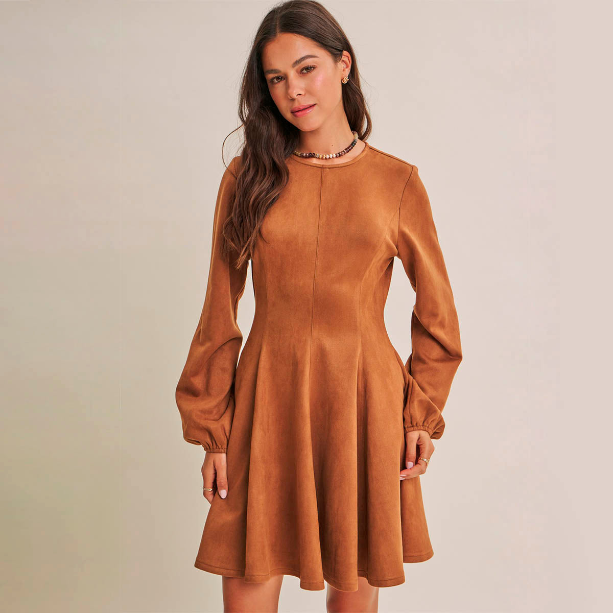 Vestido Camel
