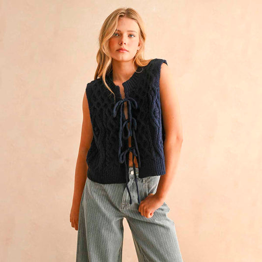 Blusa Marino con Moños