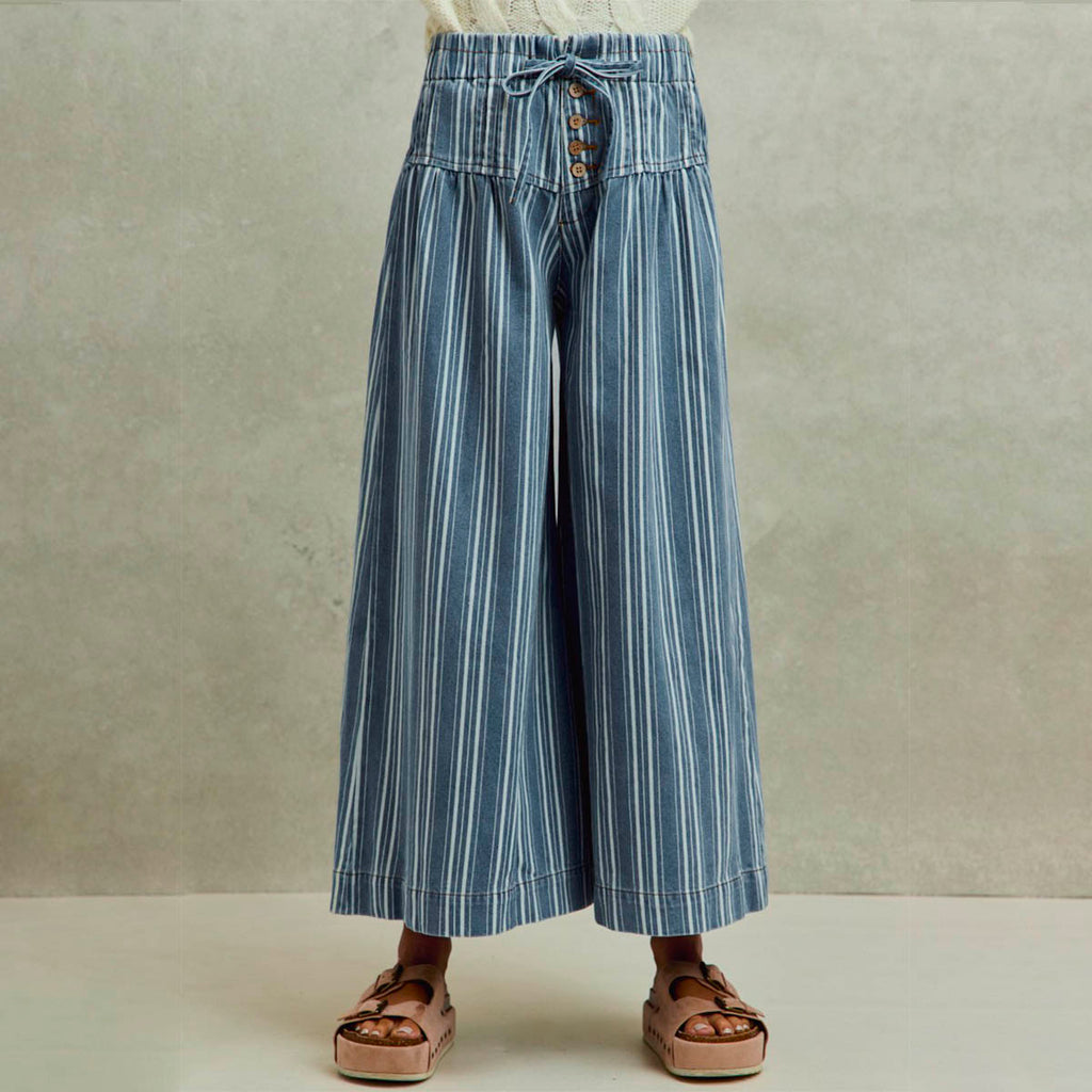 Pantalon Azul de Rayas