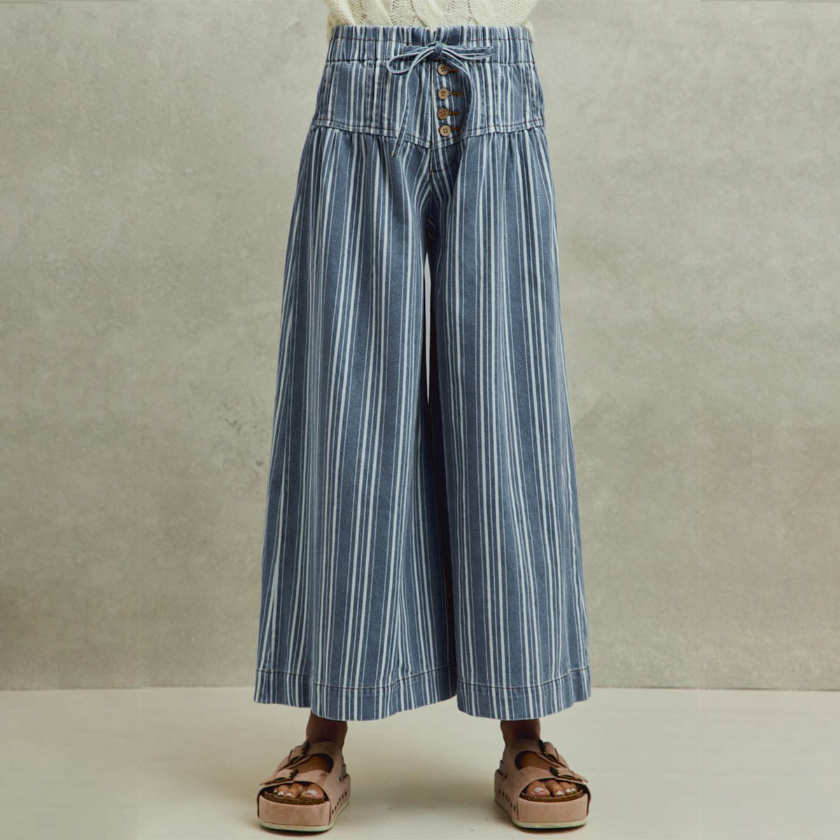 Pantalon Azul de Rayas