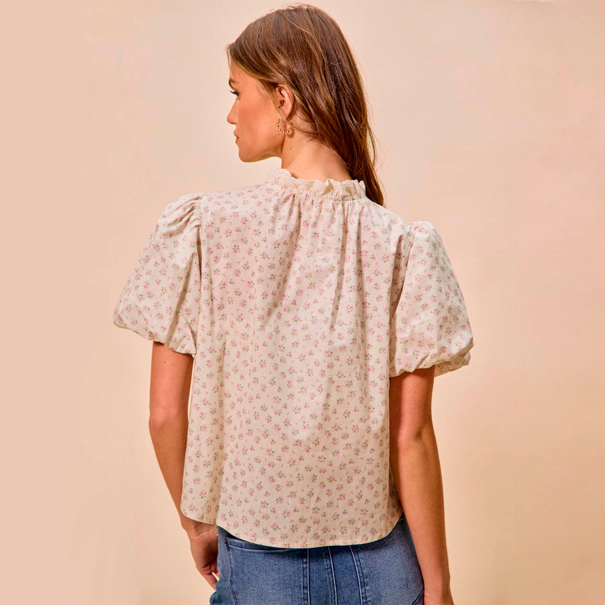 Blusa Blanca con Estampado